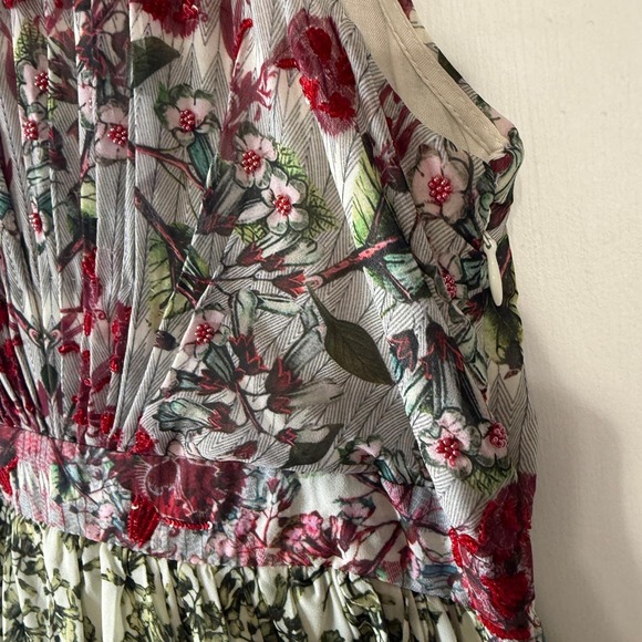 Bhanuni by Jyoti Maxi Dress Women S M Boho Floral Embellished Made in India - Picture 7 of 15